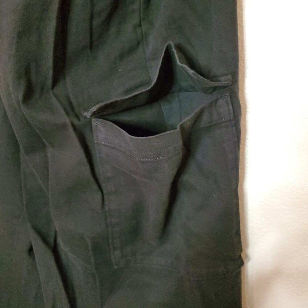 Gap Womens Black Cargo Pants XL Elastic Waist - Picture 5 of 9
